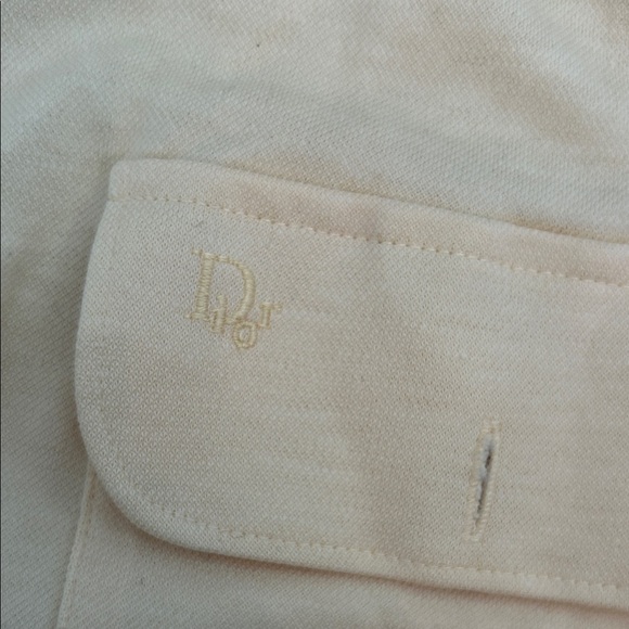 VINTAGE Christian Dior Men's Butter Yellow Button Down Shirt - Picture 2 of 6